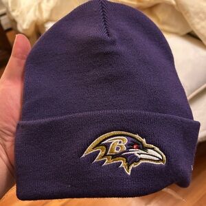 Purple Baltimore Ravens Beanie with Embroidered Logo. New never worn.